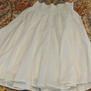White midi skirt